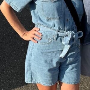 Cute Jean short romper